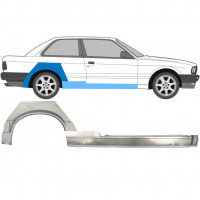 Dørpanel og bagskærm reparationspanel til BMW 3 E30 1987-1994 / Højre / Sæt 11505