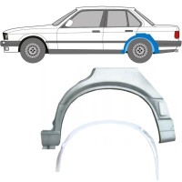 Reparationspanel til bagskærm indre + ydre til BMW 3 E30 1987-1994 / Venstre / Sæt 10861