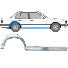 Dørpanel + reparationsplade bagskærm til BMW 3 E30 1987-1994 / Højre / Sæt 11240