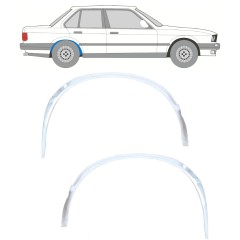 Bag hjulkasse indvendig reparationsplade til BMW 3 E30 1982-1994 / Venstre+Højre / Sæt 10847