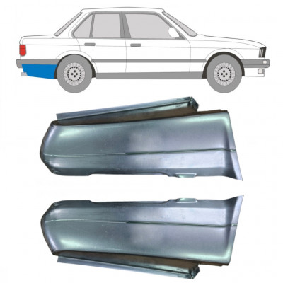 Bagskærm reparationspanel til BMW 3 E30 1982-1987 / Venstre+Højre / Sæt 6386