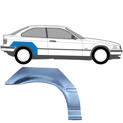 Bagskærm reparationspanel til BMW 3 E36 1994-2000 / Højre / COMPACT 5501