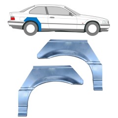 Bagskærm reparationspanel til BMW 3 E36 1990-2000 / Venstre+Højre / COUPE / Sæt 6392