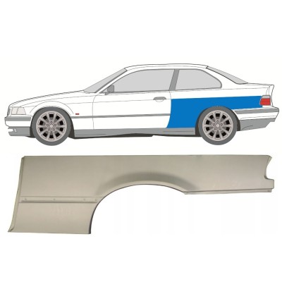 Bagskærm reparationspanel til BMW 3 E36 1990-2000 / Venstre / COUPE 16384