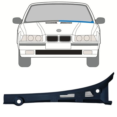 Frontruderamme til BMW 3 E36 1990-2000 / Venstre / COMBI / SEDAN / COMPACT 16899