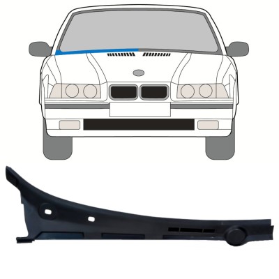 Frontruderamme til BMW 3 E36 1990-2000 / Højre / COMBI / SEDAN / COMPACT 16898