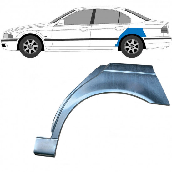 Bagskærm reparationspanel til BMW 5 E39 1996-2004 / Venstre 6407