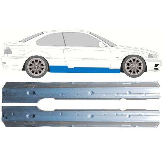 Dørpanel til BMW 3 E46 1998-2006 / Venstre+Højre / COUPE / Sæt 16814