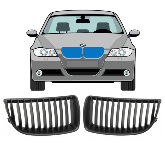 Grill til BMW 3 E90 2004-2008 / Venstre+Højre 16309