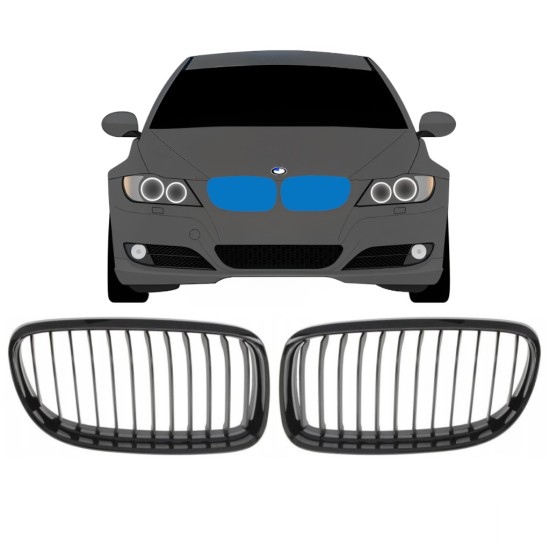 Grill til BMW 3 E90 2008-2012 / Venstre+Højre / Sæt 16305