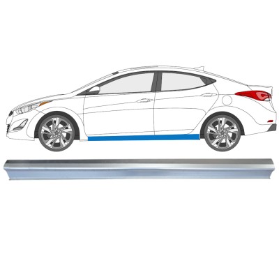 Dørpanel reparationsplade til Hyundai Elantra 2010-2015 / Venstre 14935