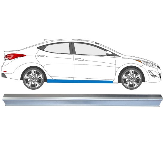 Dørpanel reparationsplade til Hyundai Elantra 2010-2015 / Højre 14933