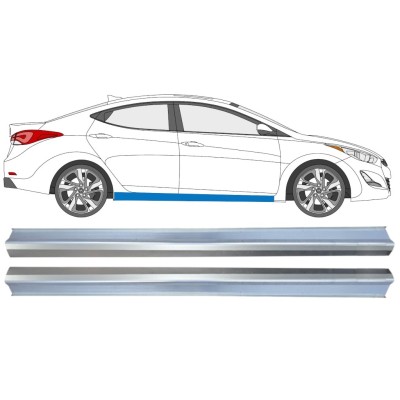 Dørpanel reparationsplade til Hyundai Elantra 2010-2015 / Venstre+Højre / Sæt 14936