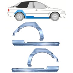 Dørpanel og bagskærm reparationspanel til Ford Escort 1995-2000 / CABRIO / Sæt 12591