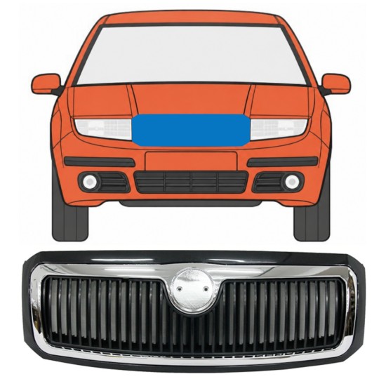 Grill til Skoda Fabia I 2004-2007 7522