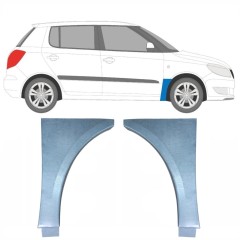Skærmkant reparationsplade til Skoda Fabia II 2007-2015 / Venstre+Højre / Sæt 10272