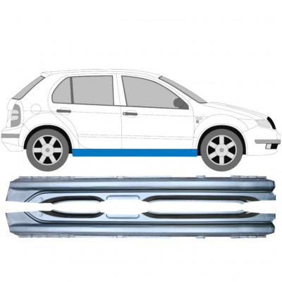 Dørpanel til Skoda Fabia 1999-2007 / Venstre+Højre / Sæt 9262