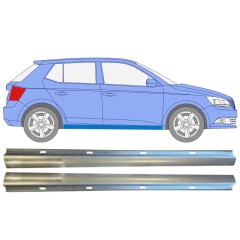 Reparationsplade til nederste del af dørpanel til Skoda Fabia 2014- / Venstre+Højre / Sæt 14817
