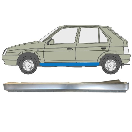 Dørpanel til Skoda Favorit 1989-1995 / Venstre 14880