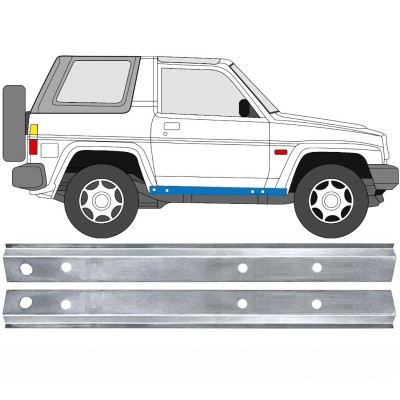 Dørpanel reparationsplade indvendig til Daihatsu Feroza Rocky Fourtrak 1984-1993 / Venstre+Højre / Sæt 17012