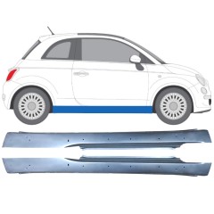 Dørpanel med huller til Fiat 500 2007-2018 / Venstre+Højre / Sæt 12681