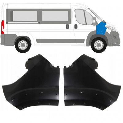 FIAT DUCATO 2014- FRONT FENDER MED HUL / SÆT