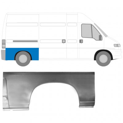 FIAT DUCATO BOXER RELAY GENNEMSNITLIG AKSELAFSTAND LANG AKSELAFSTAND 1994- BAGSKÆRM PANEL HØJRE