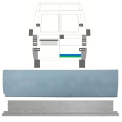 Reparationspanel til bagdør lav indre og ydre til Fiat Ducato 1994-2006 / Højre / Sæt 9749