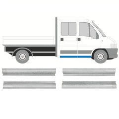 Reparationsplade til forreste og bagerste dørpanel til Citroen Jumper 1994-2006 / Venstre+Højre / Sæt 14447