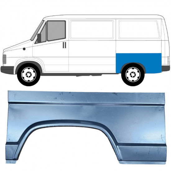 Bagskærm reparationspanel til Fiat Ducato / C25 / J5 1981-1994 / Venstre 6516