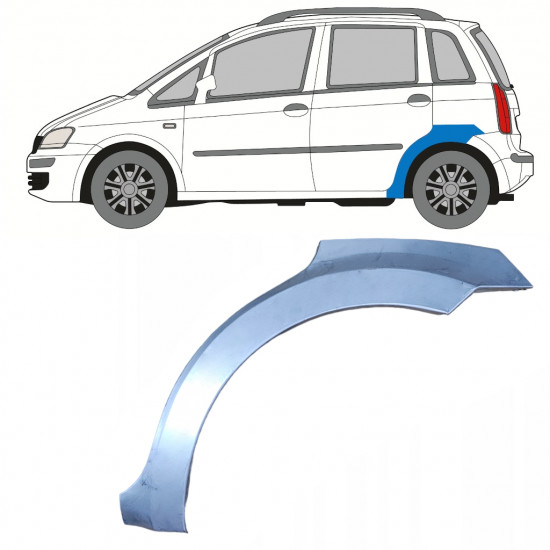 FIAT IDEA 2004-2011 BAGSKÆRM / VENSTRE