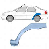 Bagskærm reparationspanel til Fiat Siena 1997-2001 / Venstre 8131