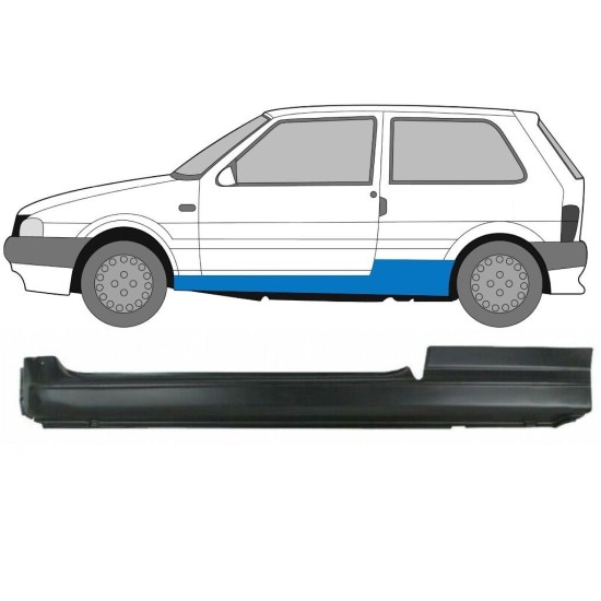Dørpanel til Fiat Uno 1983-2002 / Venstre 16012