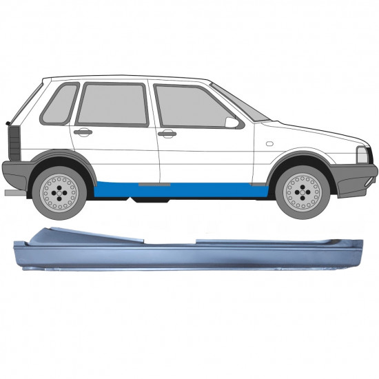 FIAT UNO 1983-2002 REPARATIONSDEL TIL DØRPANEL / HØJRE