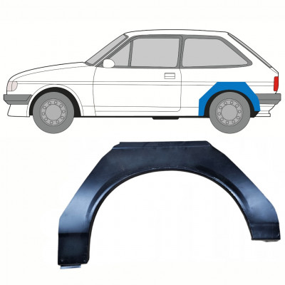 Bagskærm reparationspanel til Ford Fiesta 1983-1989 / Venstre 8750