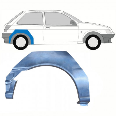 Bagskærm reparationspanel til Ford Fiesta 1989-1995 / Højre 8745