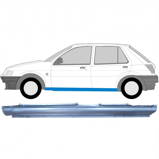 Dørpanel til Ford Fiesta 1989-1995 / Venstre 6568