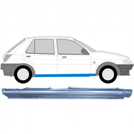 Dørpanel til Ford Fiesta 1989-1995 / Højre 6567