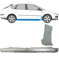 Dørpanel + reparationsplade til forskærm til Ford Focus 2004-2010 / Højre / Sæt 8735