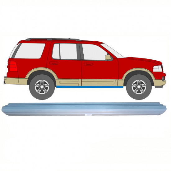 Dørpanel reparationsplade til Ford Explorer 2001-2010 / Venstre = Højre (symmetrisk) 8696