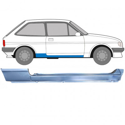 FORD FIESTA 1983-1989 3 DØR FULD REPARATIONSDEL TIL DØRPANEL / HØJRE