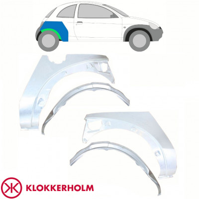 FORD KA 1996-2008 INDRE + YDRE MONTERINGSDELE BAGSKÆRM / VENSTRE + HØJRE