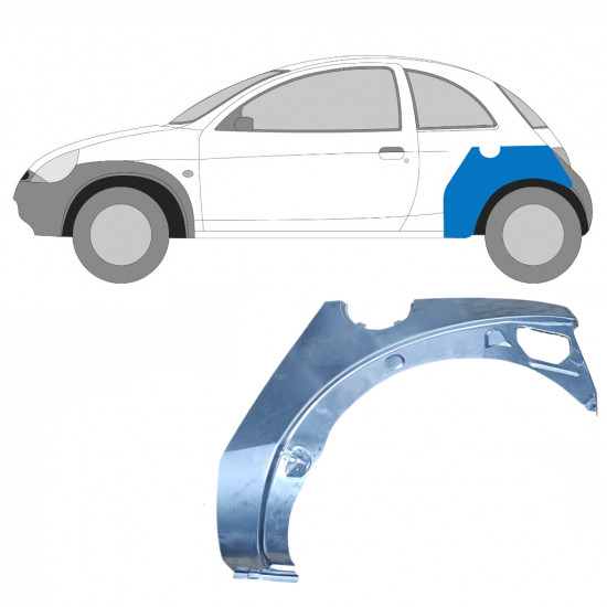 Bagskærm reparationspanel til Ford KA 1996-2008 / Venstre 10770