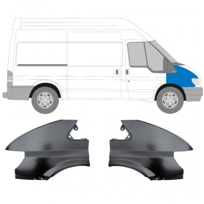 Forskærm til Ford Transit 2000-2006 / Venstre+Højre / Sæt 9703