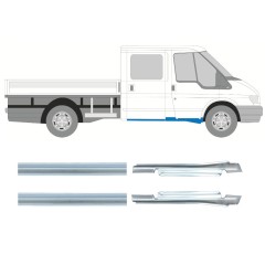 Dørpanel reparationsplade til Ford Transit 2000-2013 / Venstre+Højre / Sæt 9698