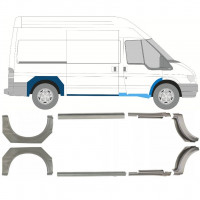 Dørpanel og bagskærm reparationspanel til Ford Transit 2000-2013 / Sæt 9692