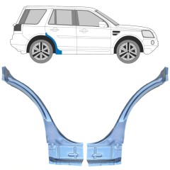 Bagskærm reparationspanel til Land Rover Freelander 2006-2016 / Venstre+Højre / Sæt 10659
