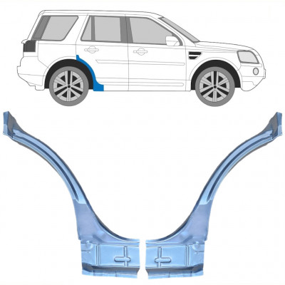 Bagskærm reparationspanel til Land Rover Freelander 2006-2015 / Venstre+Højre / Sæt 10659