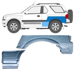 Bagskærm reparationspanel til Opel Frontera B 1999-2002 / Venstre / Sæt 12838