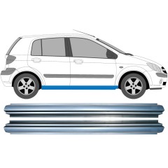 Dørpanel reparationsplade til Hyundai Getz 2002-2010 / Venstre+Højre / Sæt 11370